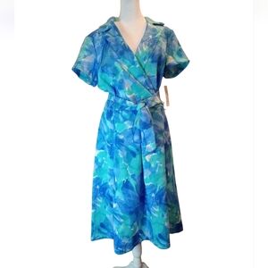 Shelby & Palmer Teal and White Dress